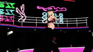 Bismarck Shakes Her Big Tits And Ass In 3D Hentai