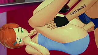 Gwen Finishes Her Shower and Strips Towel for Adult Action