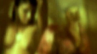 Indian Brunette Teases with Striptease and Dancing