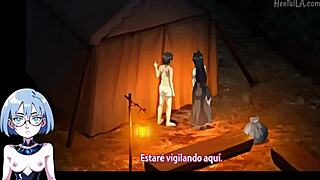 Harem in a fantasy world with only one love interest in an animated porn