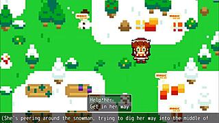 Poppy from lol gets covered in hot cum during christmas hentai pornplay in the snow