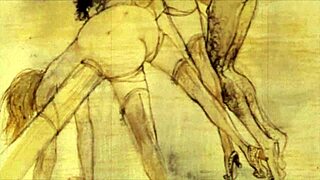 Vintage erotic illustration sparks curiosity with its retro charm and hidden allure.