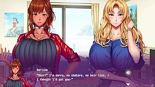 Seductive hentai milf with big tits teases in anime action