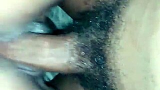 hood bitch rides big cock till creampie in her ass