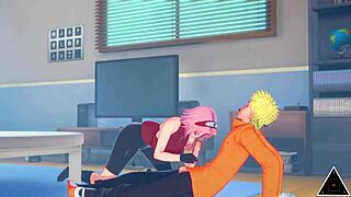 Koikatsu Sakura Naruto Have Uncensored Sex with Monster Cock
