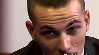 Young Punk Screams 'Fuck Me Harder!' Bouncing on Boss's Cock