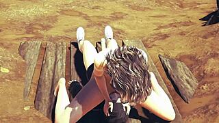 3d animation evokes deep emotions during sex in nature