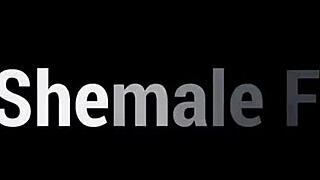 Anal-loving teen shemale takes on big cock in assfucking