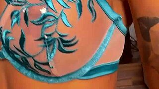 Monika Fox teases with pierced nipples before pornshoot madness!