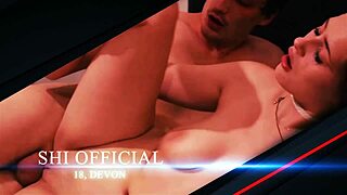 candice banks gets slammed hard and drenched in huge jizz load, oops