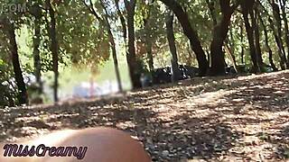 Misscreamy Cock Touched in Public Park Hammock