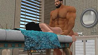 Handsome Hunk Cam Heyward's Huge Cock Gets Full Massage