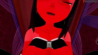 Meru the succubus in a hardcore scene for the first time in fantasyking3