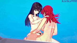 Intense futanari sex scenes in Super Robot Wars and Hentai