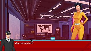 Pretty anime girl gets her big cans fondled by the handsome pepper trainer