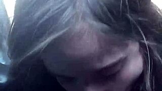 Lesbian Bestfriend Sneaks a Deepthroat on the Road