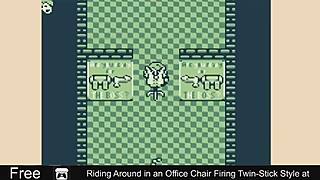 Riding office chair, firing twin-stick style at work