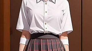18-year-old Japanese student has sex with an older man in this uncensored story