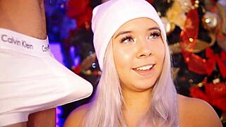 Watch Valentina suck and gag on cock