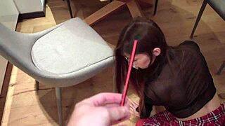 nerdy teen stepsis ends up with a facial instead of homework help. what a messy surprise!