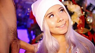 Watch Valentina suck and gag on cock