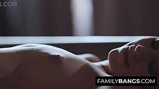 FamilyBangs.com ⭐ Sweet stepsisters Lyra Law and Charlotte Stokely dive deep in bed.