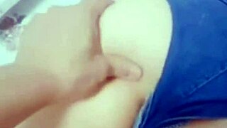 wow, this sexy asian student gets bent over with wet pussy for quickie