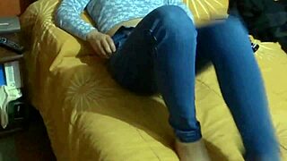 can you believe my hairy 58-year-old wife strips to masturbate for my friend?