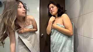 Colombian Blonde And Her Husband's Stepsister Engage In Lesbian Sex In The Shower