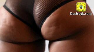 Ebony Mommy Milf Rides In Reverse Cowgirl Position During Amateur Sex Tape.