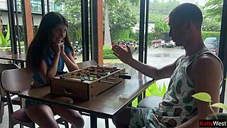 I Lost a Game and Walked Outside with Cum on My Face During a Public Cumwalk.