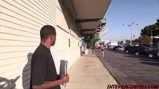 The chocolate man convinces shawna to buy his goods