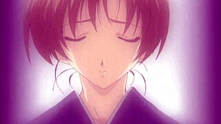 Big-titted asian anime teen fingered and fucked missionary style