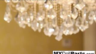 Nude Lesbians Kayla Jane Danger and Kalina Ryu in Lingerie Fetish with Feet and Stockings