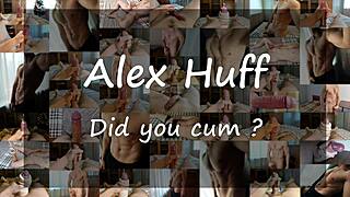 alexhuff moans hard as he cums on my dick