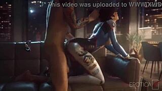 Overwatch PMV with a touch of hentai and anime style