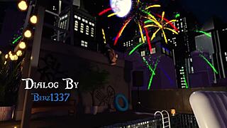 Catgirl Craves Cock and Gets Creampied Before Fireworks in 3D Hentai