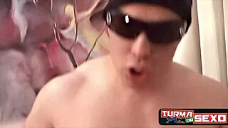 Watch this blonde nympho frotting like a porn star!