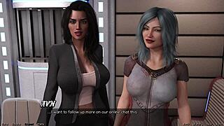 Busty Ebony Milf Feels Jealous After Intimate Encounter with Friends in Space