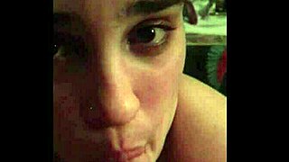 luna gives a casual blowjob with pierced nipples