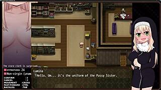 rumina joins the hypnosis cult and starts fingering herself in this anime