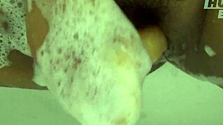 Chubby Latina, ready for casting with erect toy in jacuzzi?