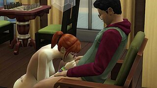 Detailed blowjob scenes with intense sucking sounds.