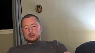 Flexible guy uses plug for hardcore masturbation with big cock in fetish scene