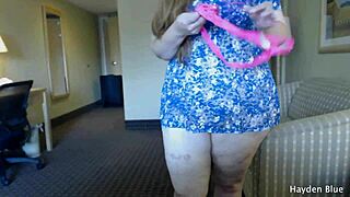 Ever seen a fat ass tease in tiny thongs with wild booty shaking?