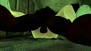 Black Man Fucks Slutty White Woman in 3D Anime