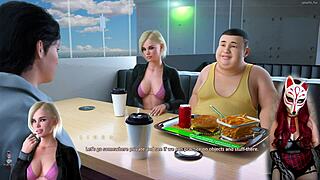 Apocalust 5 features a milf in see-through skirt for upskirt views