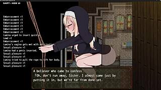 rumina joins the hypnosis cult and starts fingering herself in this anime