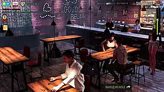 3D animated porn with a 3 woman scene and a business theme