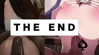 Big Black Cock Orgasm In Hentai Jerk Off Instructions With Interracial 3D Anime